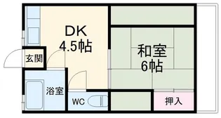 第2丸池ハイツ【2階】の間取り