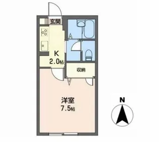 サニーハイツ南光台【2階】の間取り