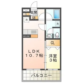 マンションマルカ サウス【1階】の間取り