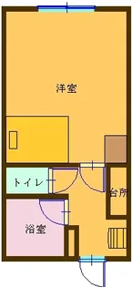 ハイム幸【2階】の間取り