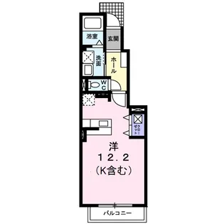 メゾンキャッスルI【1階】の間取り