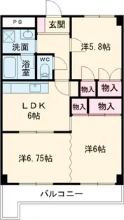 コーポクレサンテーム【4階】の間取り