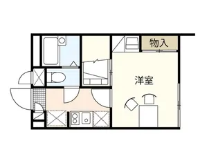 レオパレスくまい2【2階】の間取り