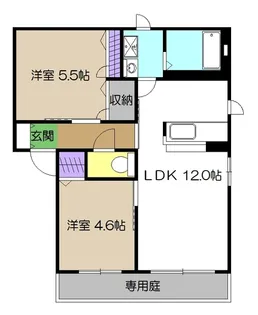 フォンターナ A棟【1階】の間取り