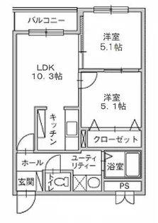 ル・ノール人見町【4階】の間取り
