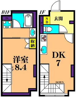 Fika大井町【1階】の間取り