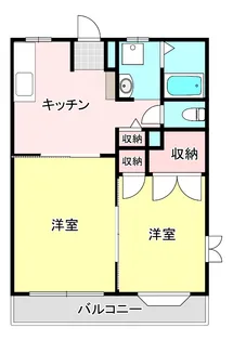 ル・シェルA【1階】の間取り