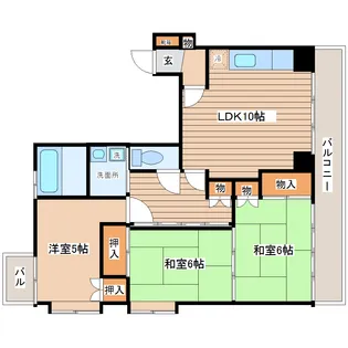 ISハイツ【2階】の間取り