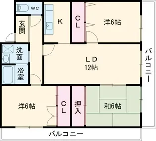 メゾン北長尾【5階】の間取り