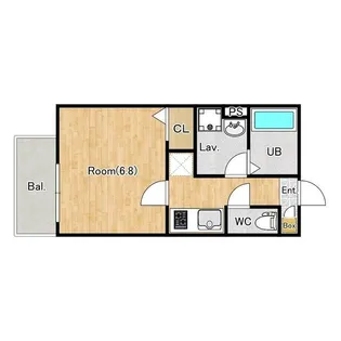 ジーメゾン海老名門沢橋エテルノ【1階】の間取り