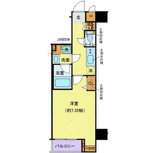 ディアレイシャス高井戸【1階】の間取り