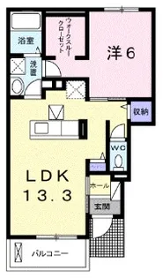 サンシャインA【1階】の間取り