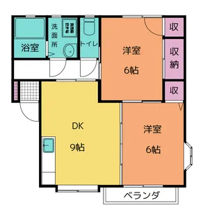 エクセルカンバーニュ B【1階】の間取り