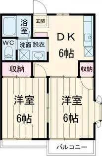 サンクリード高幡【2階】の間取り