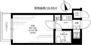 ステージファースト東麻布【1階】の間取り