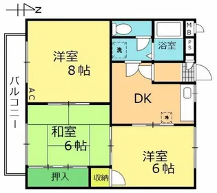 エトアール浜田【1階】の間取り