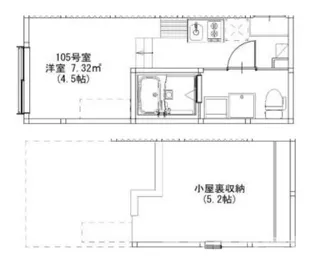 東京都江戸川区篠崎町2【アパート】の間取り