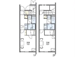 レオネクストプルメリアA【1階】の間取り