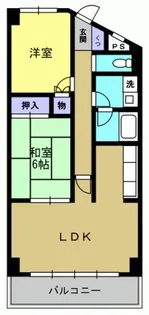 フラットフォーレスト【7階】の間取り