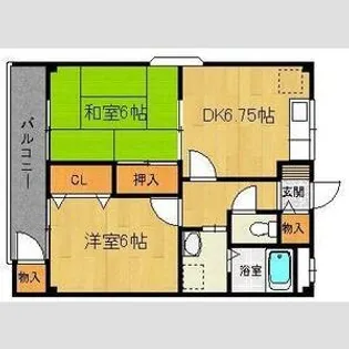 兵庫県明石市大久保町大久保町【アパート】の間取り