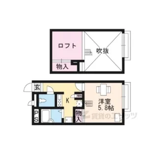 レオパレス愛【1階】の間取り
