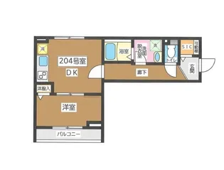 グレイス北千住【2階】の間取り