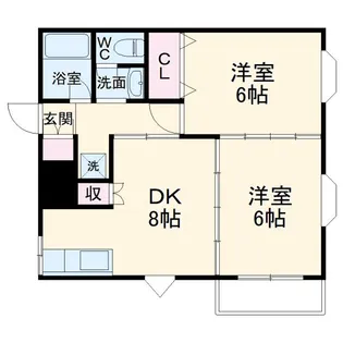 クレッセント堀の内【2階】の間取り