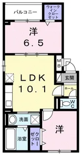 フローラ・ノヴァ【3階】の間取り
