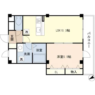 クレストコート【3階】の間取り