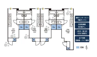Acstage★家具・家電付きだからすぐに住める★バス・トイレ別【1階】の間取り