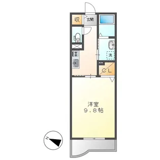 グランパス吉備【3階】の間取り