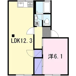 パークサイドC【1階】の間取り