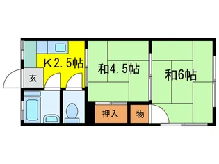 サンハウス小池【2階】の間取り