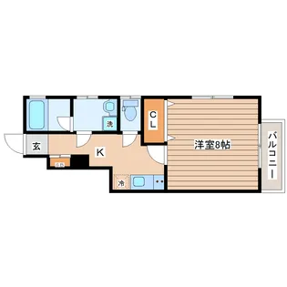 アスコット大野田【1階】の間取り
