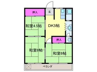 山福マンション【7階】の間取り