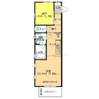 レガーロ浜町【1階】の間取り