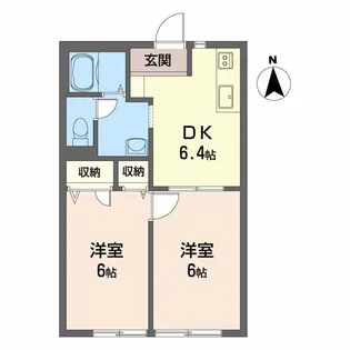 ディアス余戸 B棟【1階】の間取り