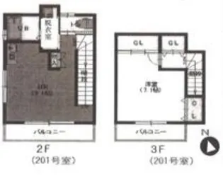 クウガ四つ木【2階】の間取り