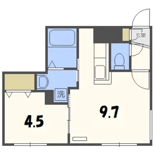 Life Success5・13(ライフサクセス5・13)【3階】の間取り