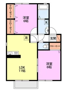 ロイヤルヒルズC棟【2階】の間取り
