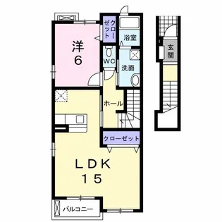 1LDKの間取り画像