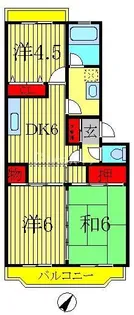 第18パールメゾン吉田【3階】の間取り