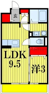 グランドゥールII【1階】の間取り