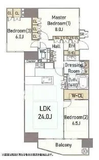 大阪府大阪市天王寺区大道2【マンション】の間取り