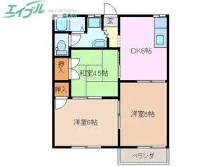 TOWNY里【2階】の間取り