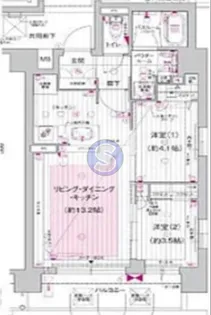 プレサンスレイズ新梅田【4階】の間取り