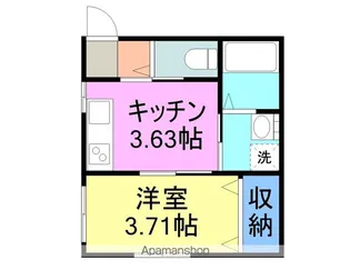 汐風ハイツ【2階】の間取り