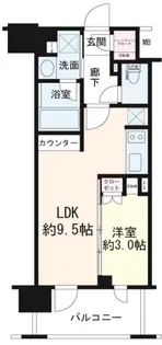 デュオステージ横濱桜木町【7階】の間取り