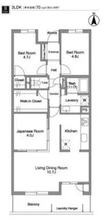 東京都墨田区墨田3【マンション】の間取り