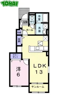 ihana II【1階】の間取り